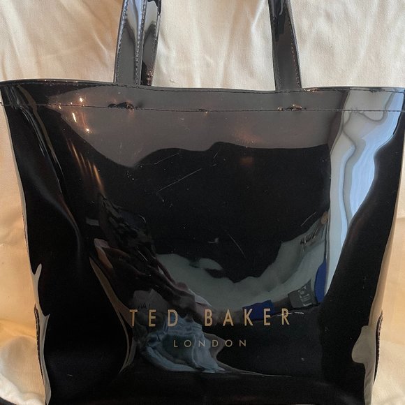 not for sale Ted Baker Black Solid and bow Small Plastic Tote - Picture 13 of 13
